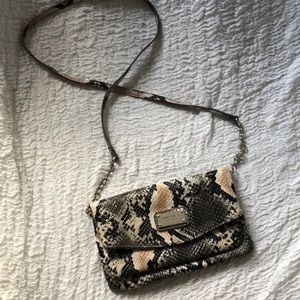 Nine West snake skin clutch/crossbody